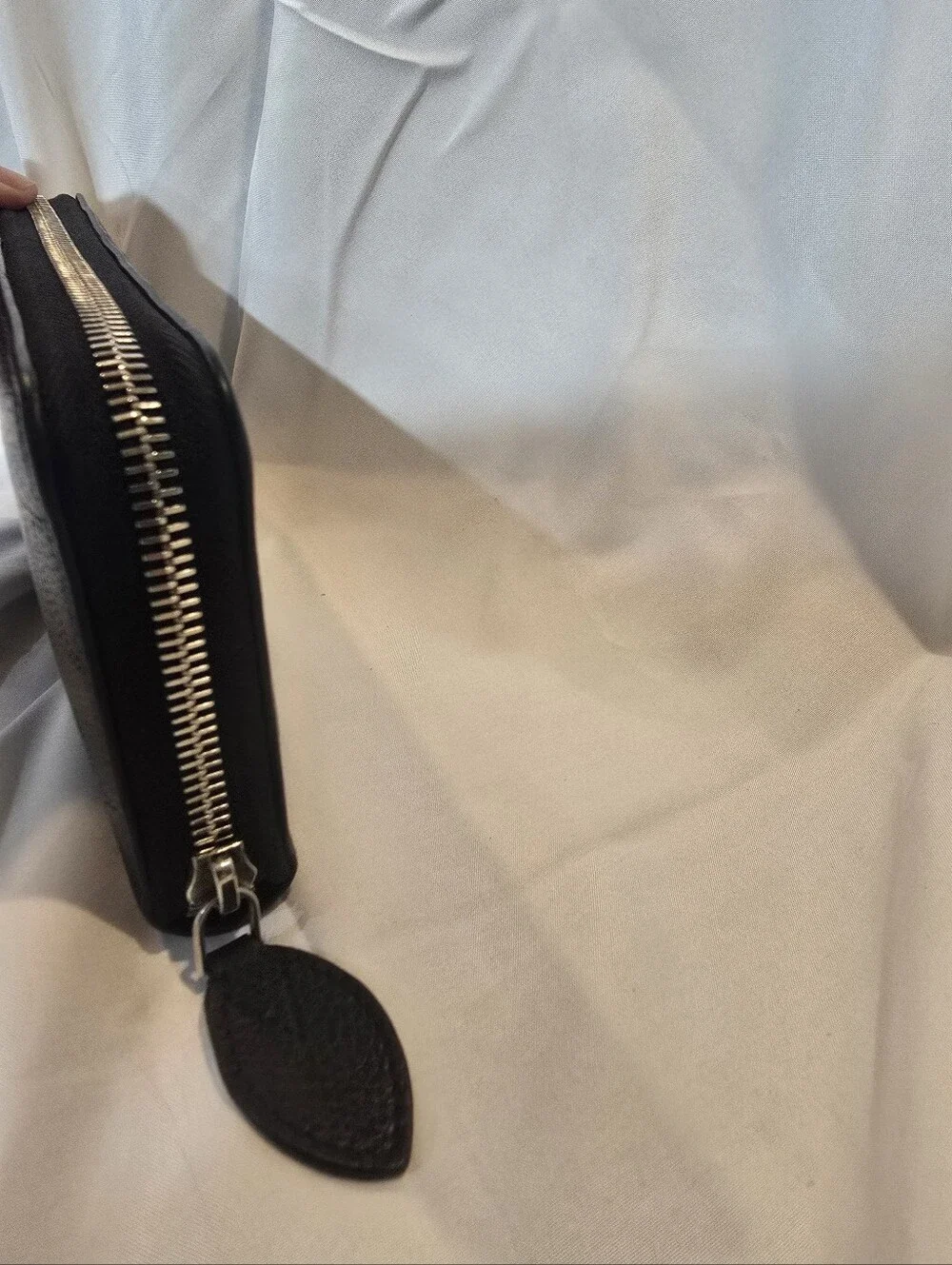 Louis Vuitton Black Monogram Zip Wallet-microchipped